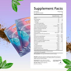 Super Hojicha Supplement Facts (Low-Sugar)